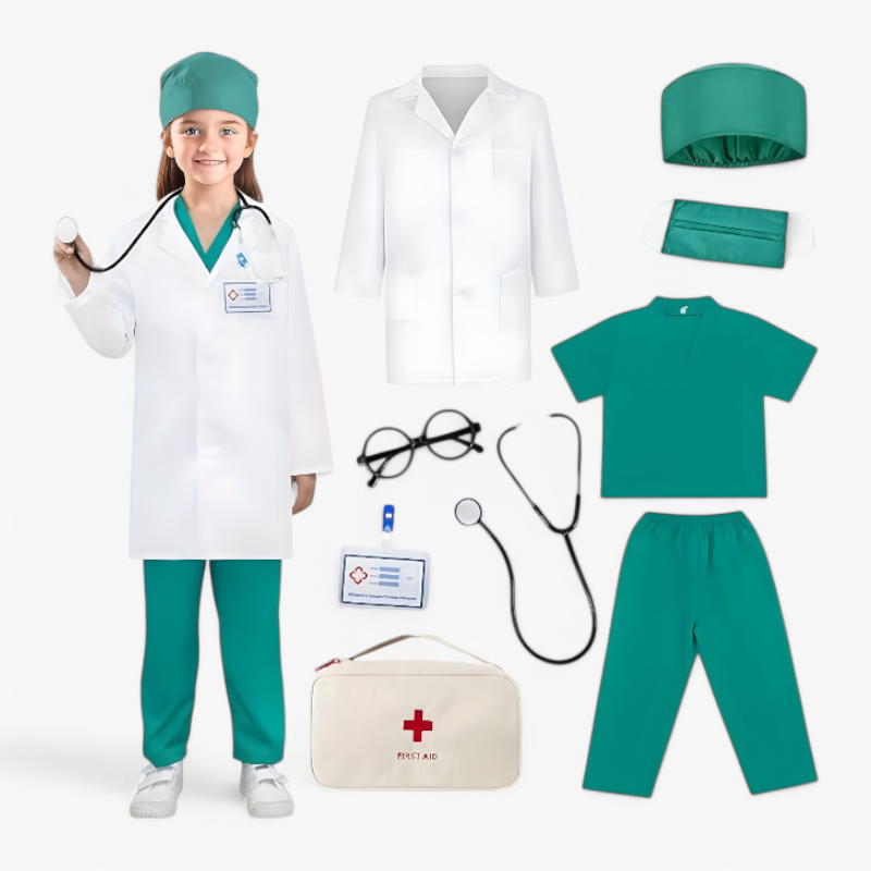 Dokter Kostuumset voor Kinderen – Compleet met Labjas, Stethoscoop en Medische Accessoires