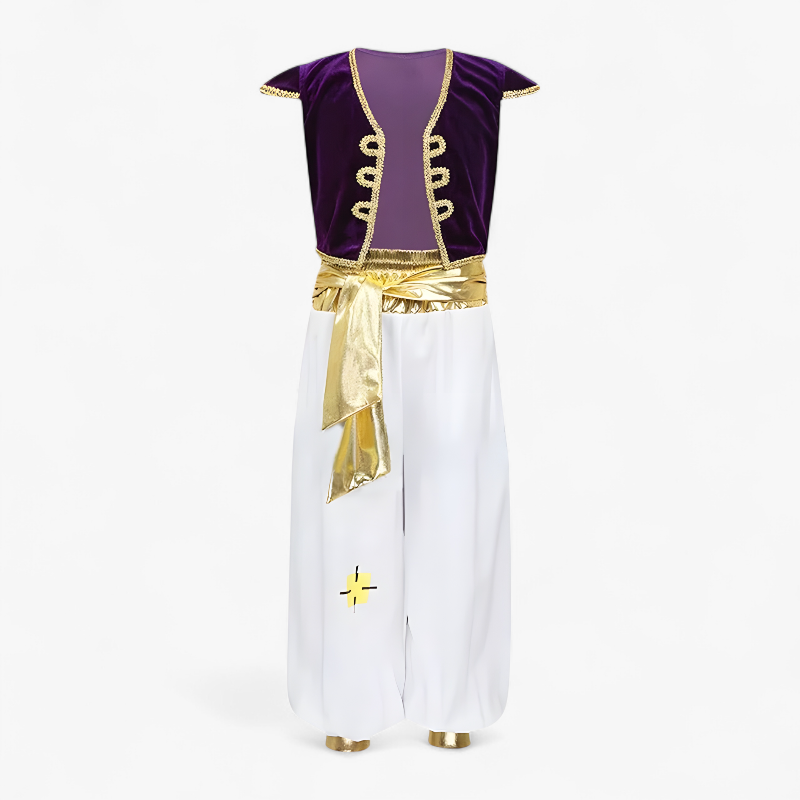 Aladdin Kostuum voor Kinderen – Arabische Prins Outfit met Gouden Accessoires-Mijn Verkleedkist