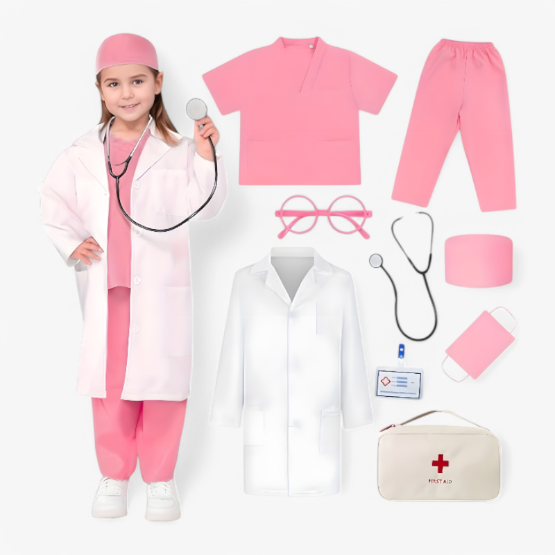 Dokter Kostuumset voor Kinderen – Compleet met Labjas, Stethoscoop en Medische Accessoires